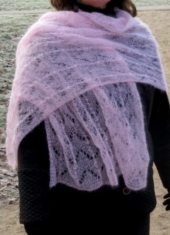 imusau.lt | parduodama Megztas rožinis šalis iš superkidmohair siūlų