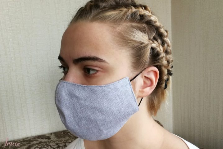 imusau.lt | listing Lininė kaukė veidui (3 sluoksnių)