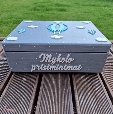 imusau.lt | listing Medinė personalizuota prisiminimų dėžutė