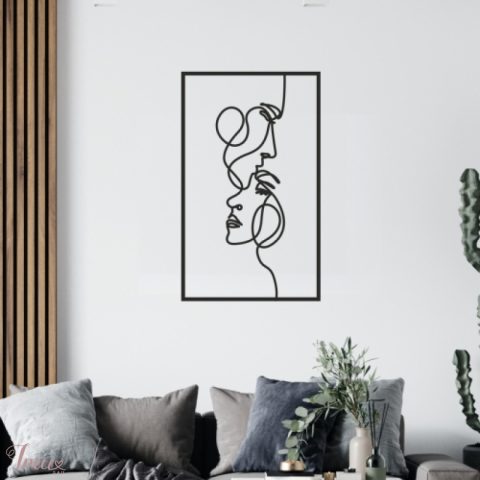 imusau.lt | listing Metalinė dekoracija "Veidai"
