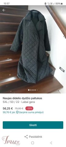 imusau.lt | parduodama naujas didelis paltas