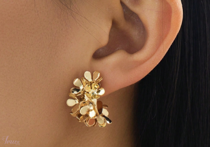 imusau.lt | listing „Anaïs – Fleur“ žiedų auskarai